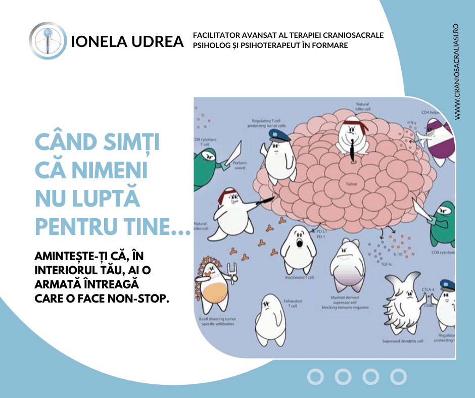 Când simți că nimeni nu luptă pentru tine... amintește-ți că ai o armată întreagă în interior - sistemul imunitar!