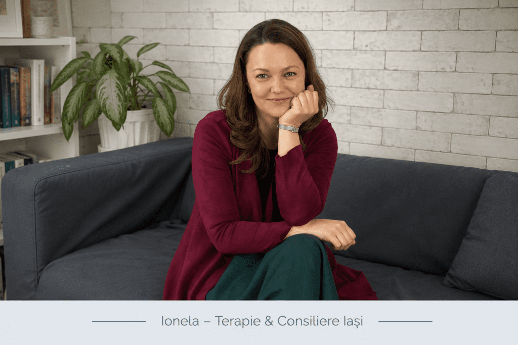 Ionela, terapeut craniosacral și consilier în Iași, într-un spațiu terapeutic sigur și primitor.