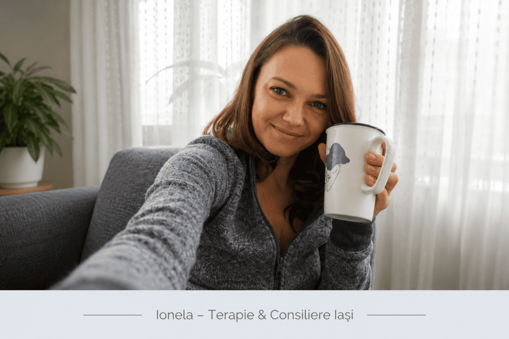 Ionela terapeut și consilier în Iași discutând despre momentul potrivit pentru a începe terapia.