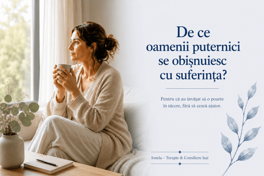 Femeie privind pe fereastră într-un moment de reflecție și oboseală aemoțională